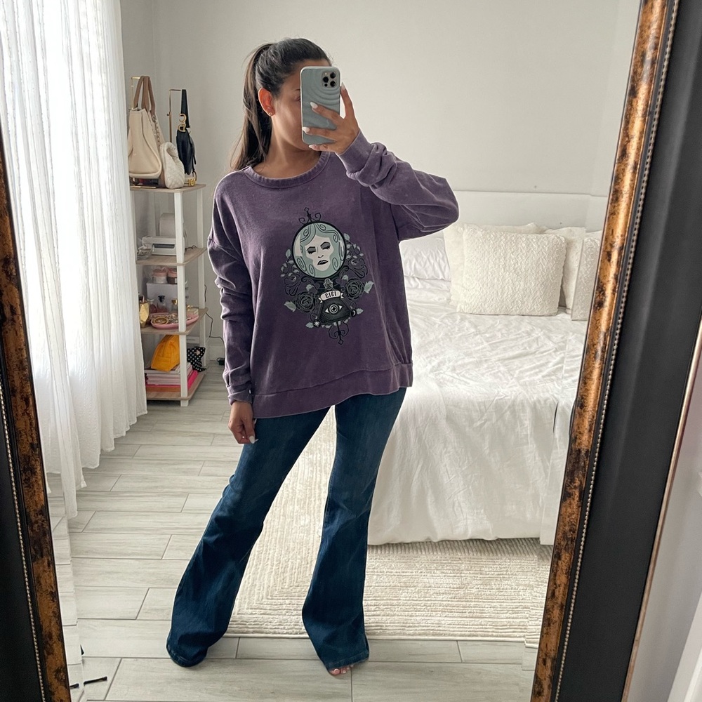 Disney Purple Haunted Mansion Sweater